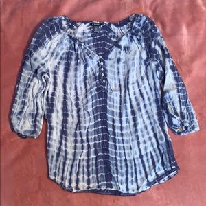 Blue Tie Dye Blouse